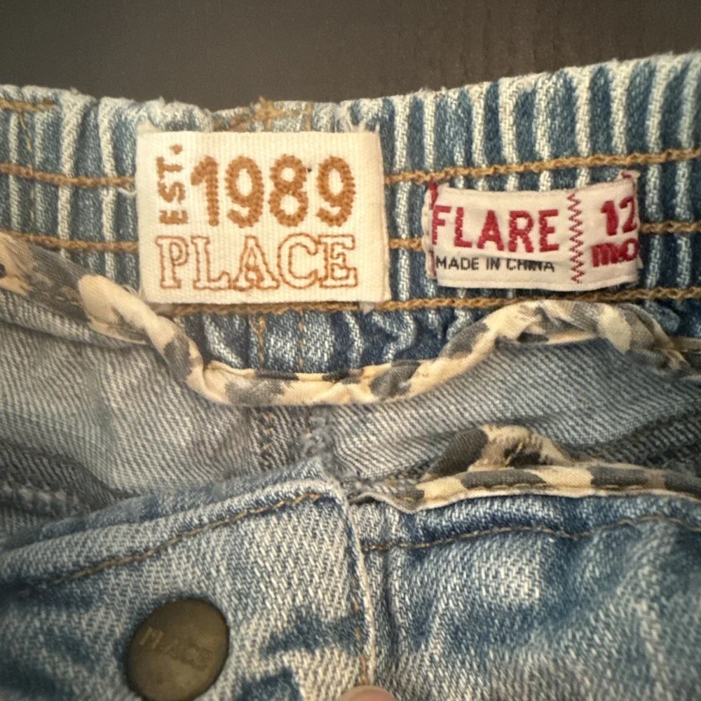 Y2K EST 1989 Childrens Place Toddler Girls 12 Mo. Embroidered Fairy Flare Jeans